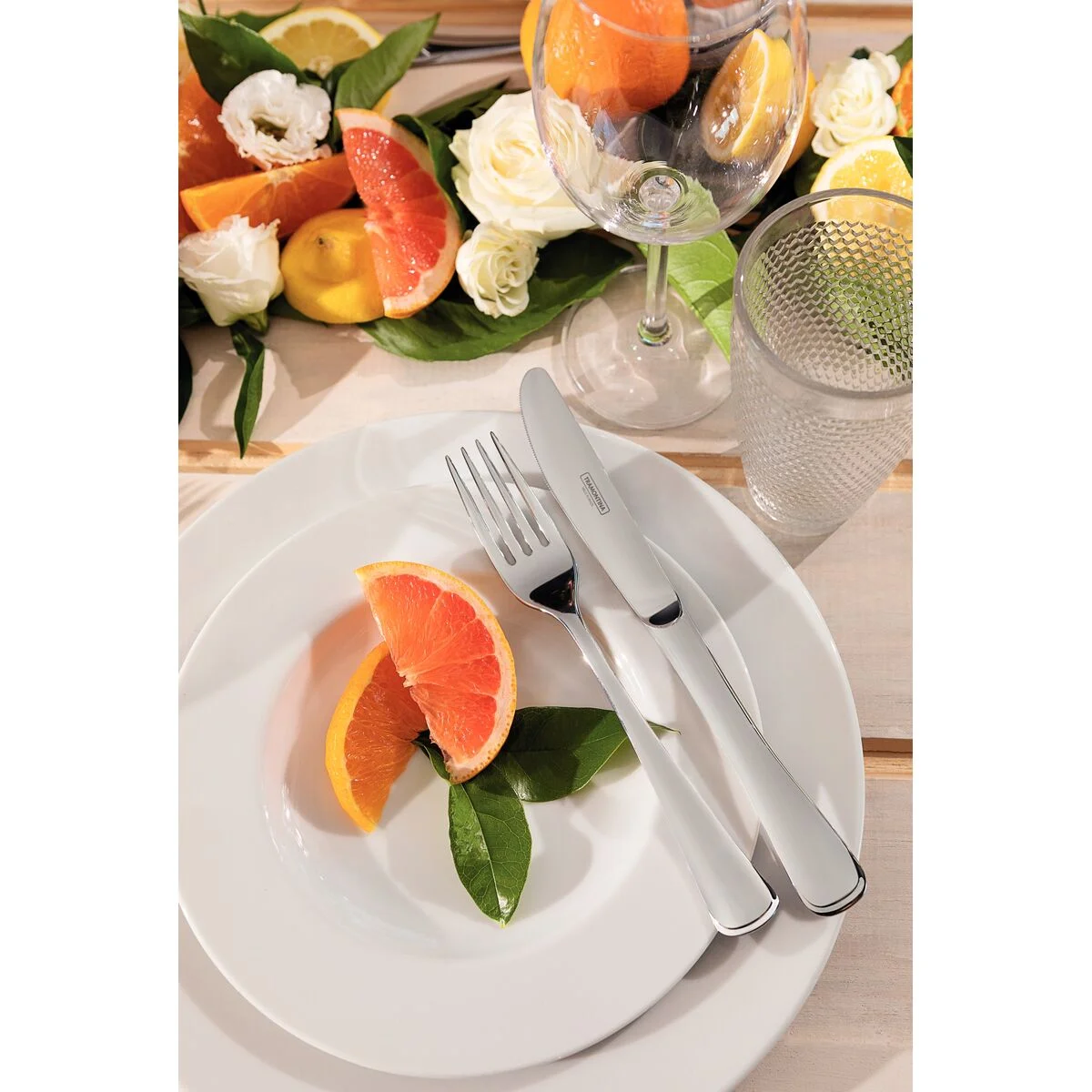 Kit Prato Raso Tramontina Maria Augusta em Porcelana 27 cm 06 Peças