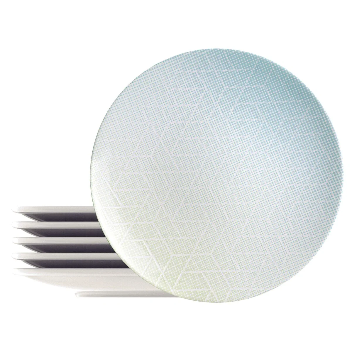 Kit Prato Raso Tramontina Polaris em Porcelana 28 cm 06 Peças