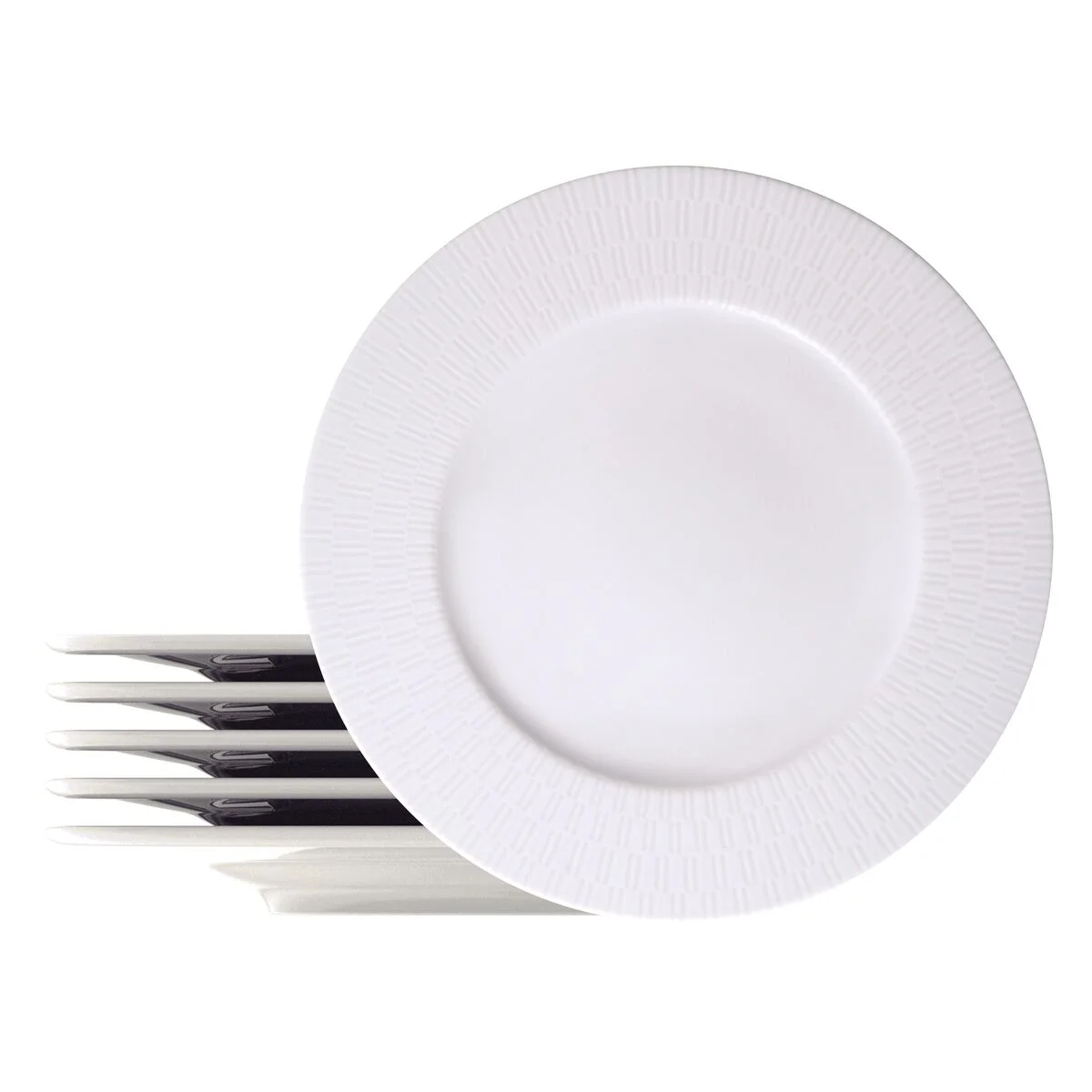 Kit Prato Raso Tramontina Santorini em Porcelana 28 cm 06 Peças
