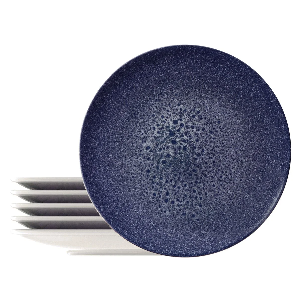 Kit Prato Raso Tramontina Topázio em Porcelana Decorada 28 cm 06 Peças