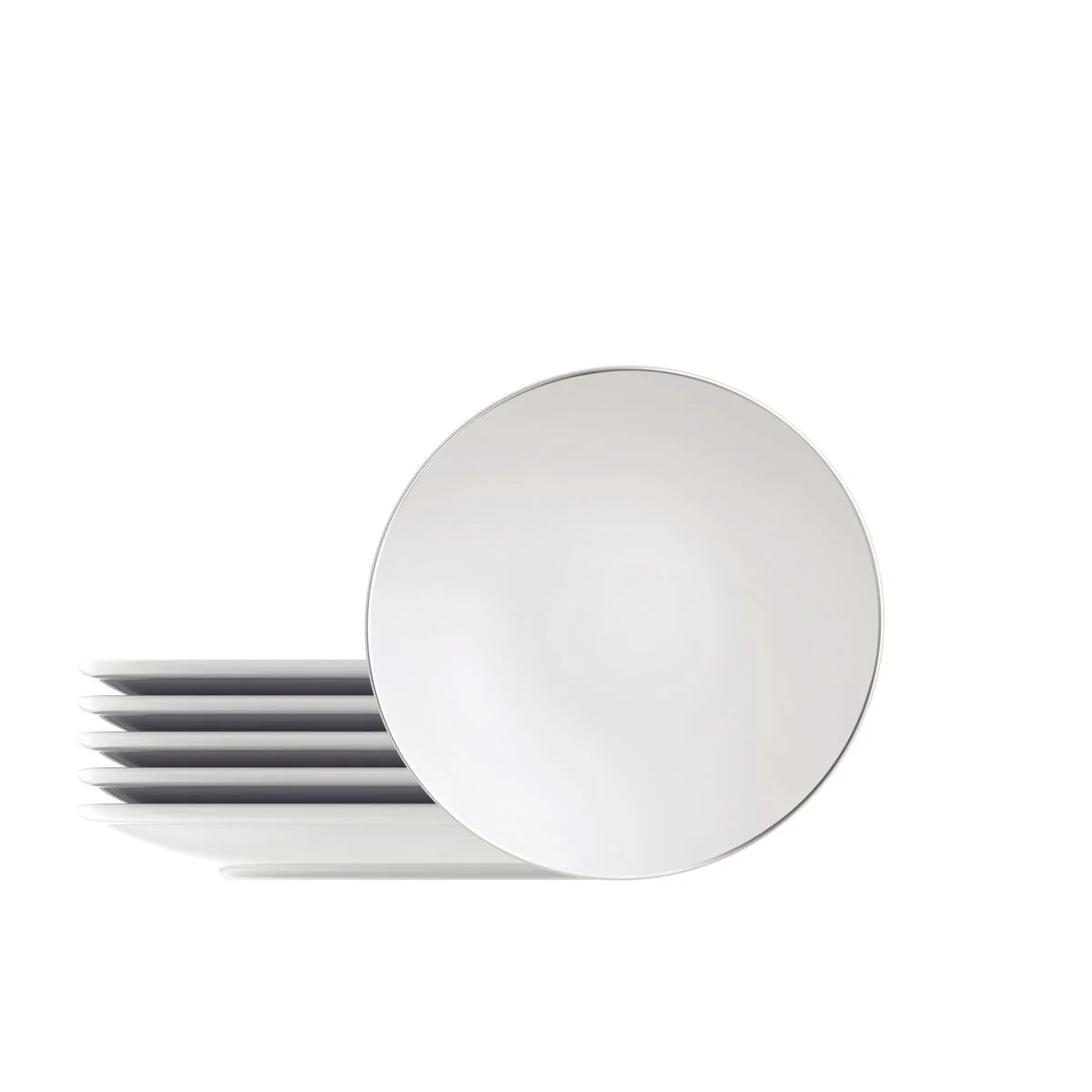 Kit Prato Sobremesa Tramontina Atena em Porcelana Decorada 21 cm 06 Peças