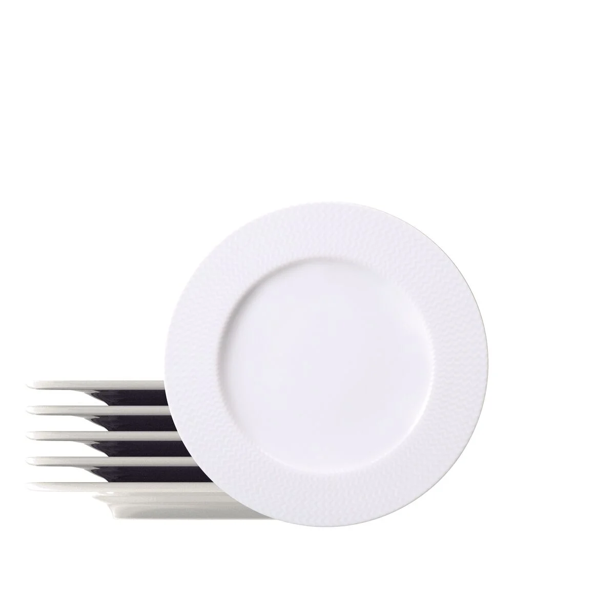 Kit Prato Sobremesa Tramontina Mesh em Porcelana Decorada 21 cm 06 Peças