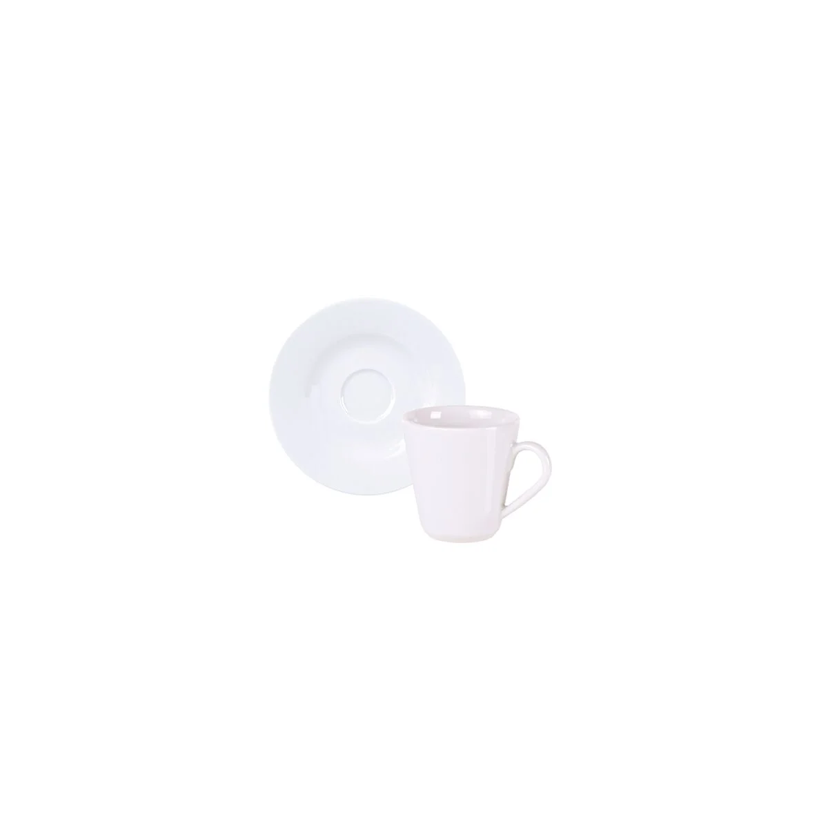 Conjunto Xícara e Pires de Café Tramontina Leonora em Porcelana 70 ml 2 Peças
