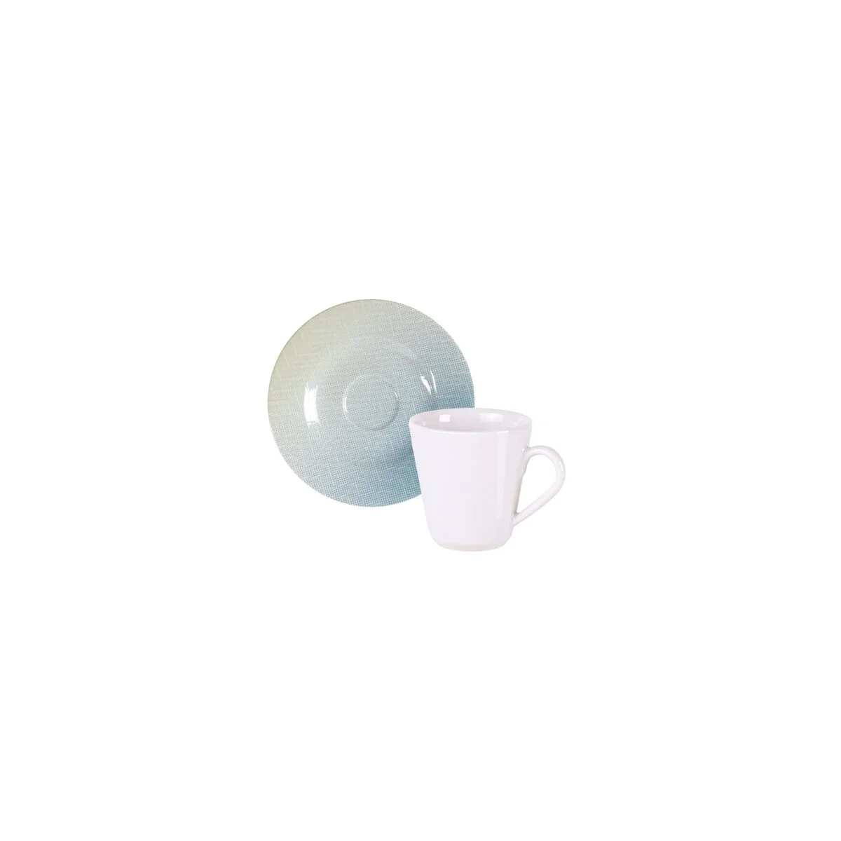 Kit Xícara e Pires de Café Tramontina Polaris em Porcelana Decorada 70 ml 12 Peças