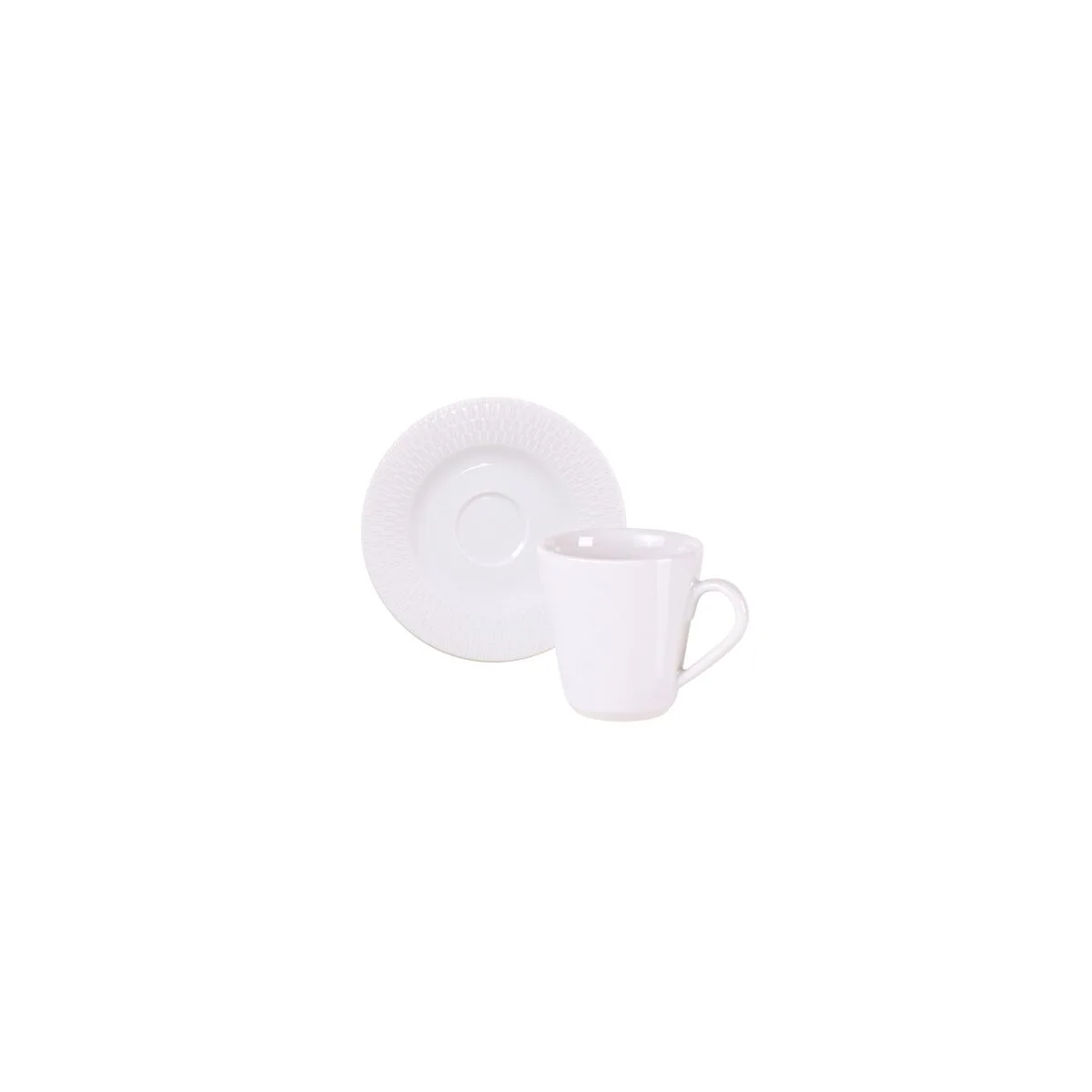Kit Xícara e Pires de Café Tramontina Santorini em Porcelana Decorada 70 ml 12 Peças
