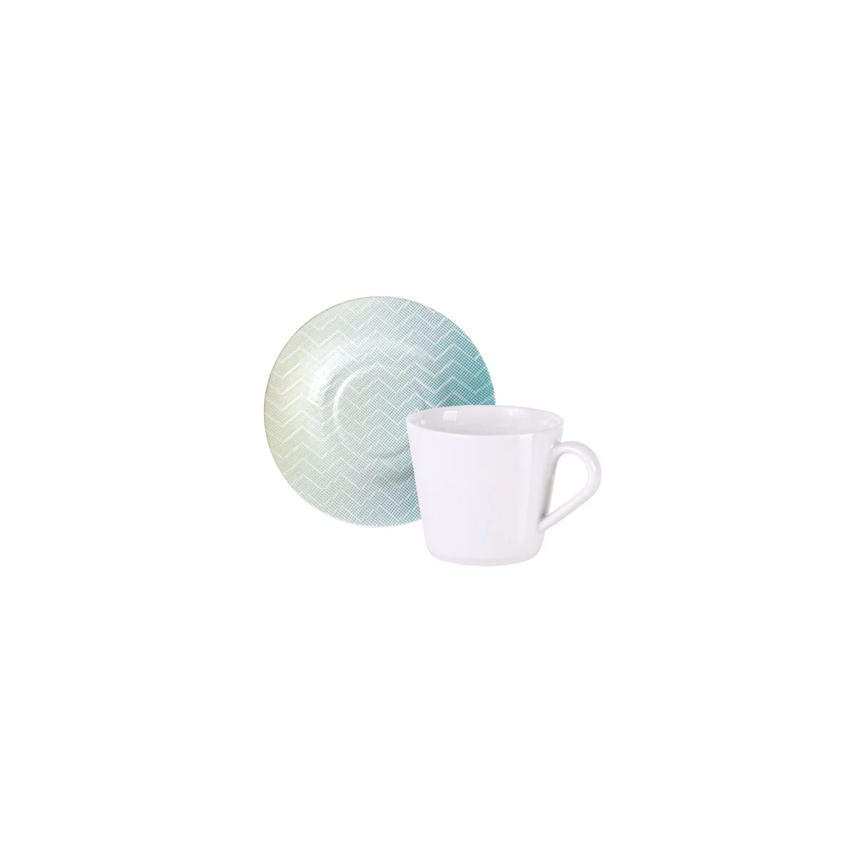 Kit Xícaras e Pires de Chá Tramontina Polaris em Porcelana 185 ml 12 Peças