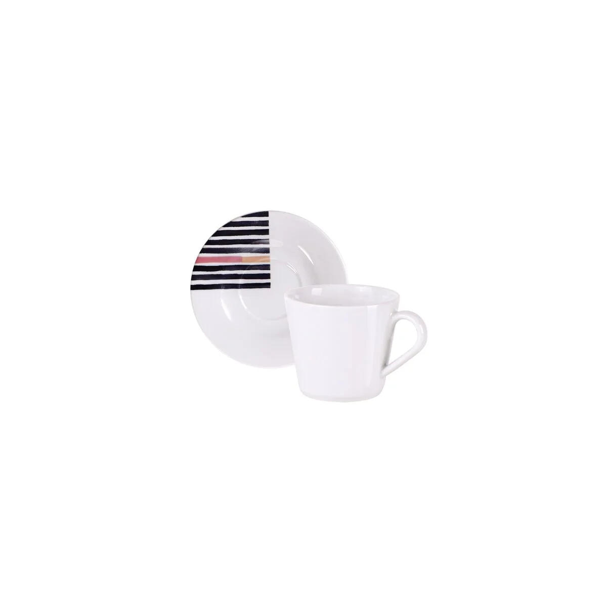 Kit Xícaras e Pires de Chá Tramontina Street em Porcelana 185 ml 12 Peças