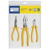 Kit de Ferramentas Tramontina MASTER com Alicate de Bico 6" Alicate Universal 8" e Alicate Corte Diagonal 6"