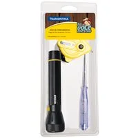 Kit de Ferramentas Tramontina com Trena Chave Teste e Lanterna para Uso Doméstico 3 Peças