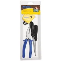Kit de Ferramentas Tramontina com Trena Chaves de Fenda e Alicate 7 Peças