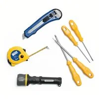 Kit de Ferramentas Tramontina com Trena Lanterna Estilete e Chaves de Fenda 7 peças