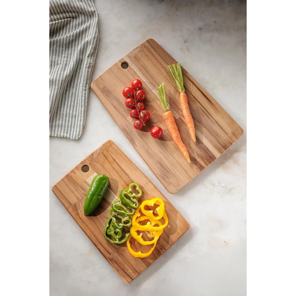 Kit de Tábuas Tramontina Kitchen em Madeira Teca 2 Peças