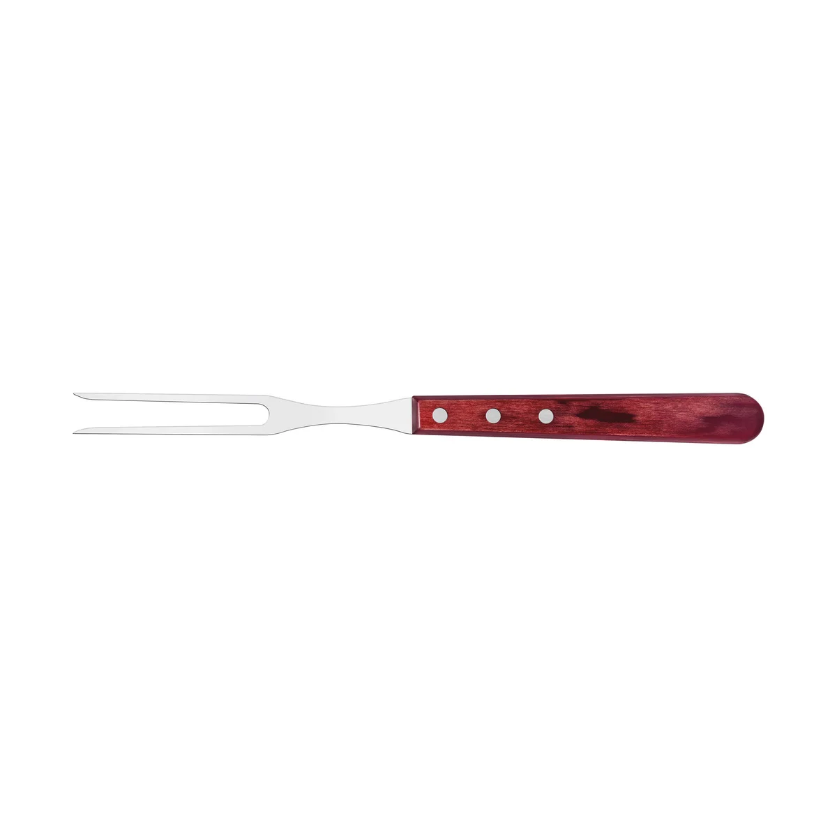 Kit para Churrasco Tramontina com Lâminas em Aço Inox e Cabo Polywood Vermelho com Tábua de Madeira 3 Peças