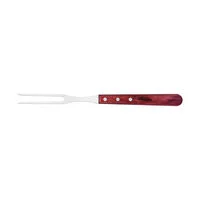 Kit para Churrasco Tramontina com Lâminas em Aço Inox e Cabo Polywood Vermelho com Tábua de Madeira 3 Peças