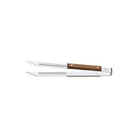 Kit para Churrasco Tramontina com Lâminas em Aço Inox e Cabo em Madeira Natural com Tábua de Madeira 3 Peças