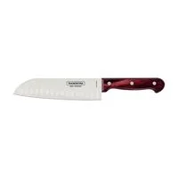 Kit para Frios Tramontina Polywood com Lâminas de Aço Inox e Cabos de Madeira Tratada Polywood Vermelho 3 Peças