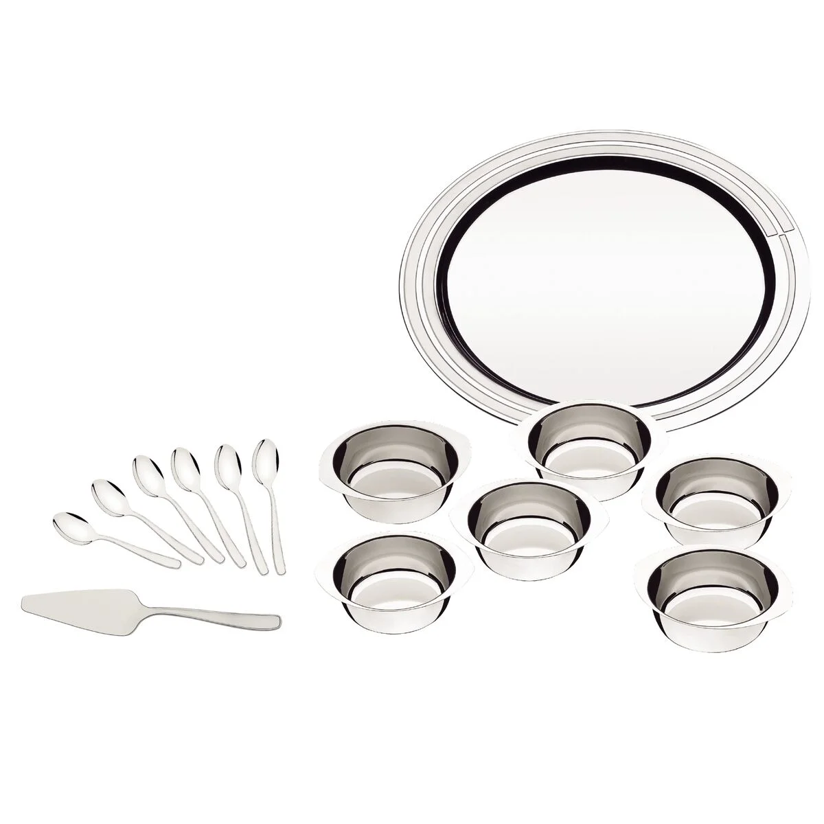 Kit para Sobremesa Tramontina Ciclo em Aço Inox 14 Peças