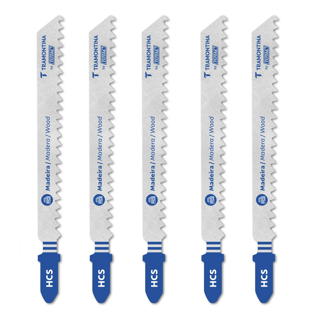 Lâminas para Serra Tico-Tico para Madeira (corte rápido) Tramontina by Total - 5 peças