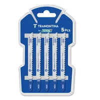 Lâminas para Serra Tico-Tico para Madeira (corte rápido) Tramontina by Total - 5 peças