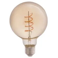 Lâmpada LED de Filamento Espiral Tramontina G95 4 W 2200 K Luz Amarela Âmbar