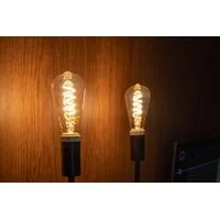 Lâmpada LED de Filamento Espiral Tramontina ST64 4 W 2200 K Luz Amarela Âmbar