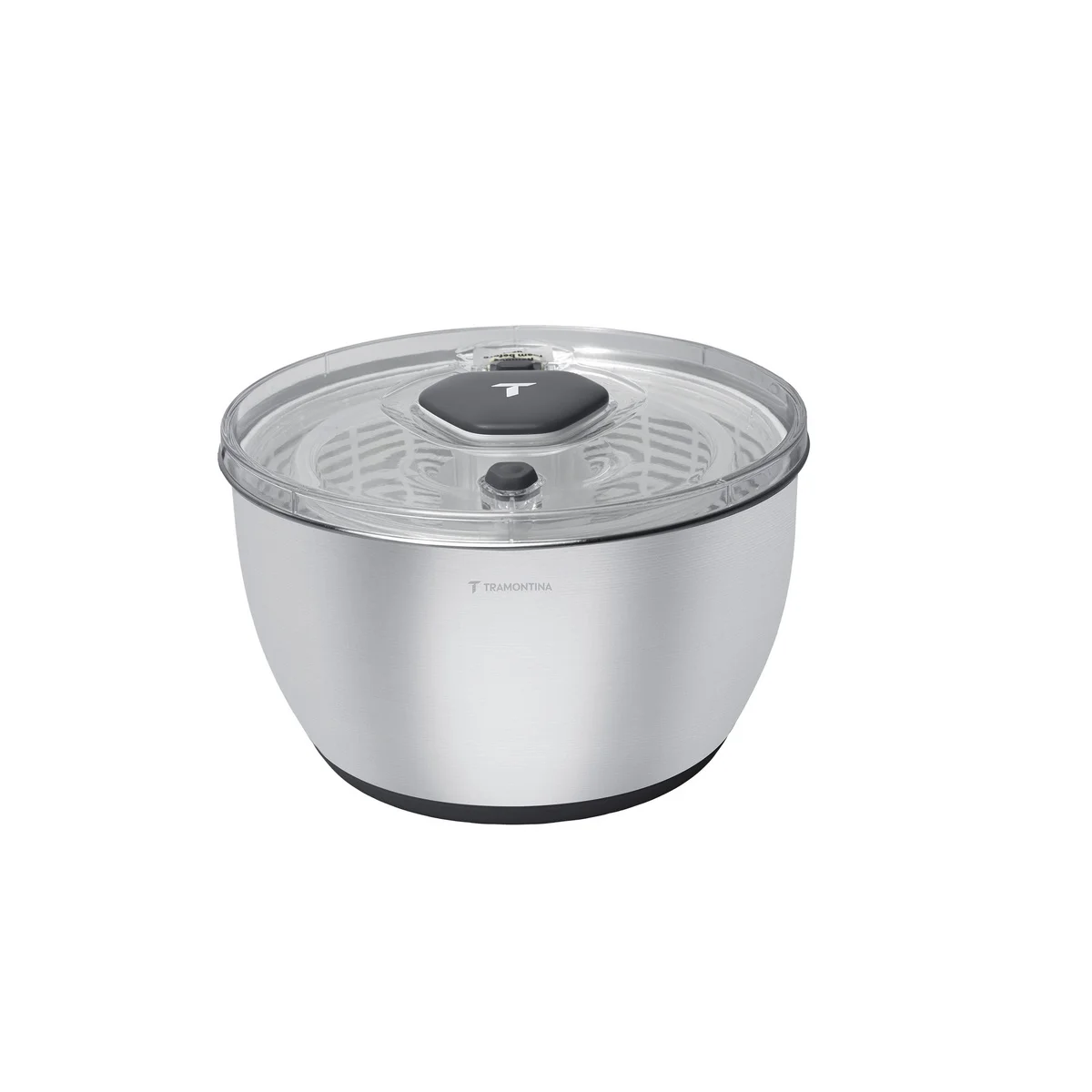 Lava e Seca Alimentos Tramontina em Aço Inox com Cesto Interno em Poliestireno e Base Antiderrapante 6,2 L