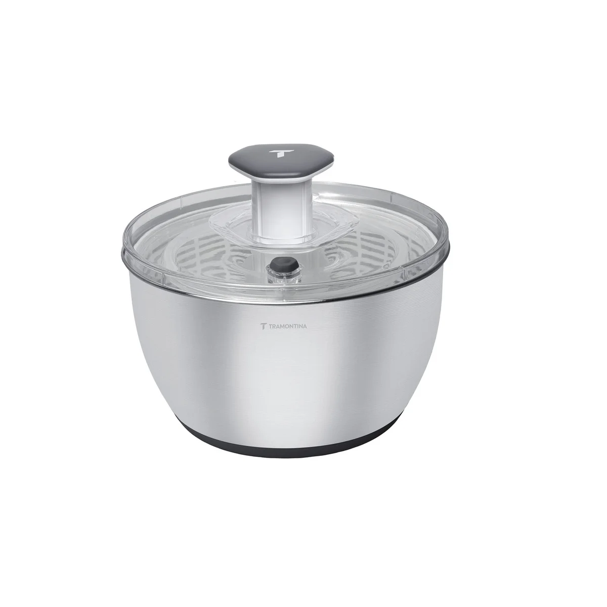 Lava e Seca Alimentos Tramontina em Aço Inox com Cesto Interno em Poliestireno e Base Antiderrapante 6,2 L