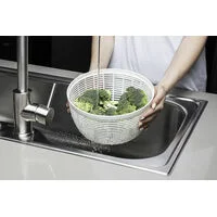 Lava e Seca Alimentos Tramontina em Aço Inox com Cesto Interno em Poliestireno e Base Antiderrapante 6,2 L