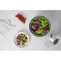 Lava e Seca Alimentos Tramontina em Aço Inox com Cesto Interno em Poliestireno e Base Antiderrapante 6,2 L