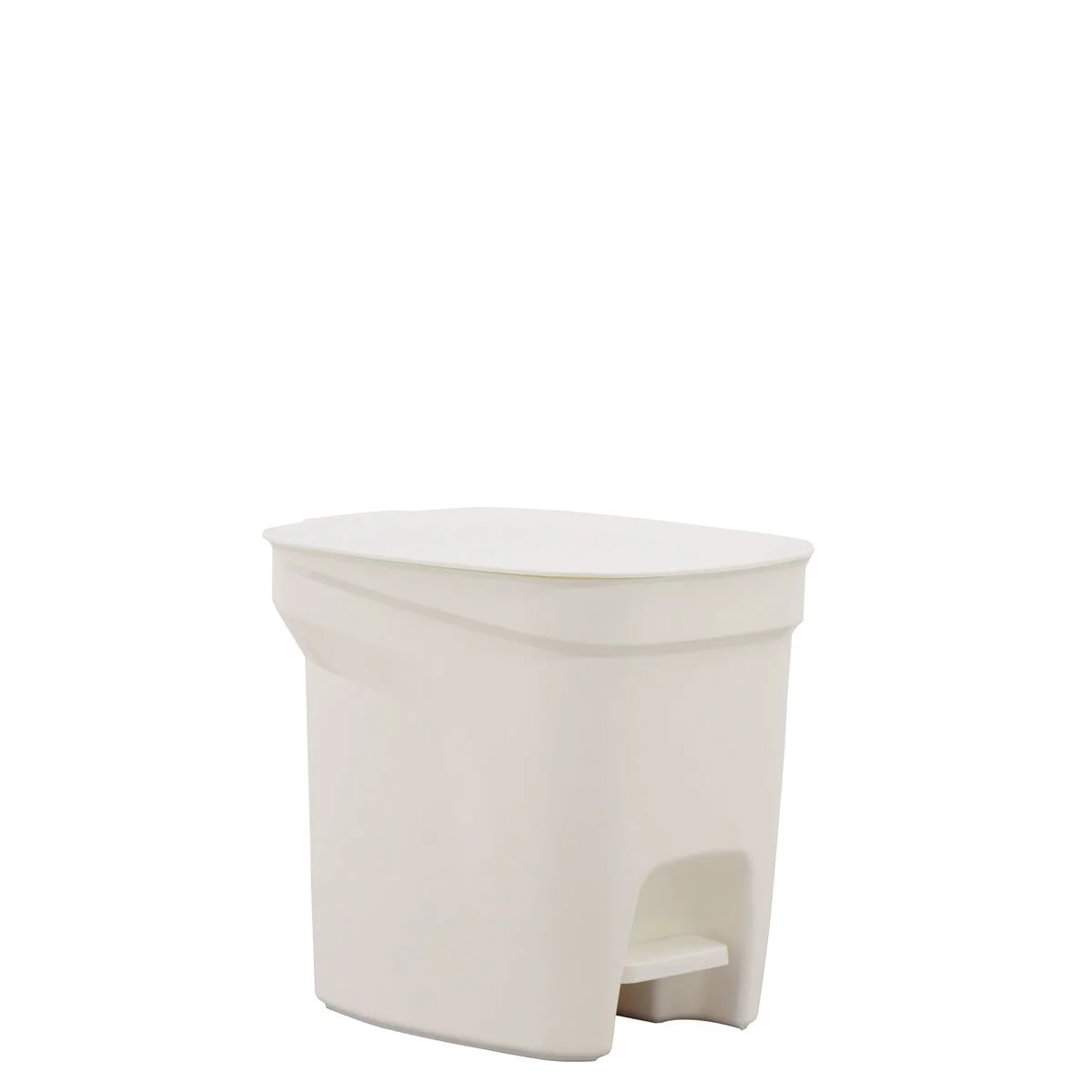 Lixeira Tramontina Compact 7L em Polipropileno Branco com Haste em Aço Galvanizado
