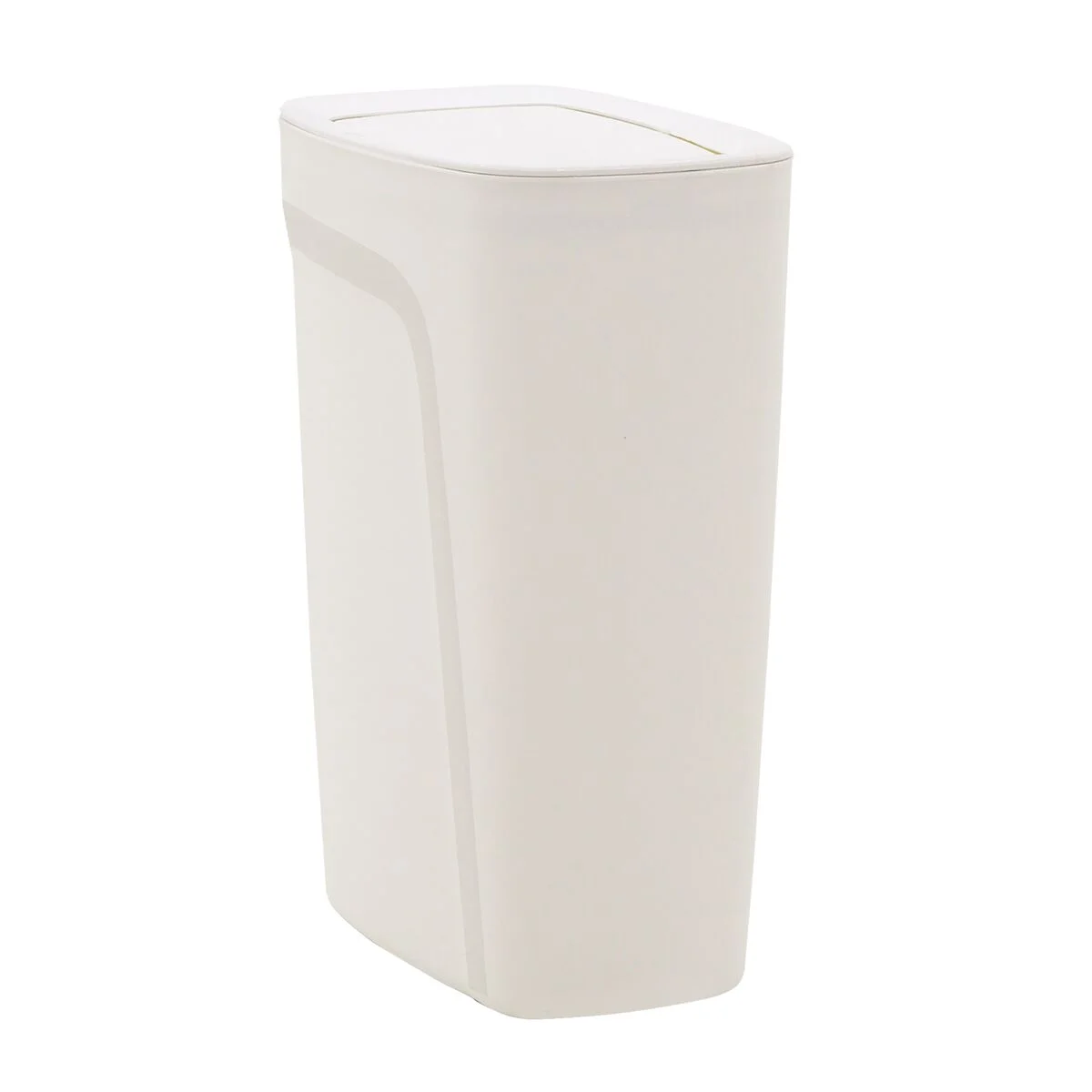Lixeira Tramontina Compact em Polipropileno Branco com Tampa Basculante 10,5 L