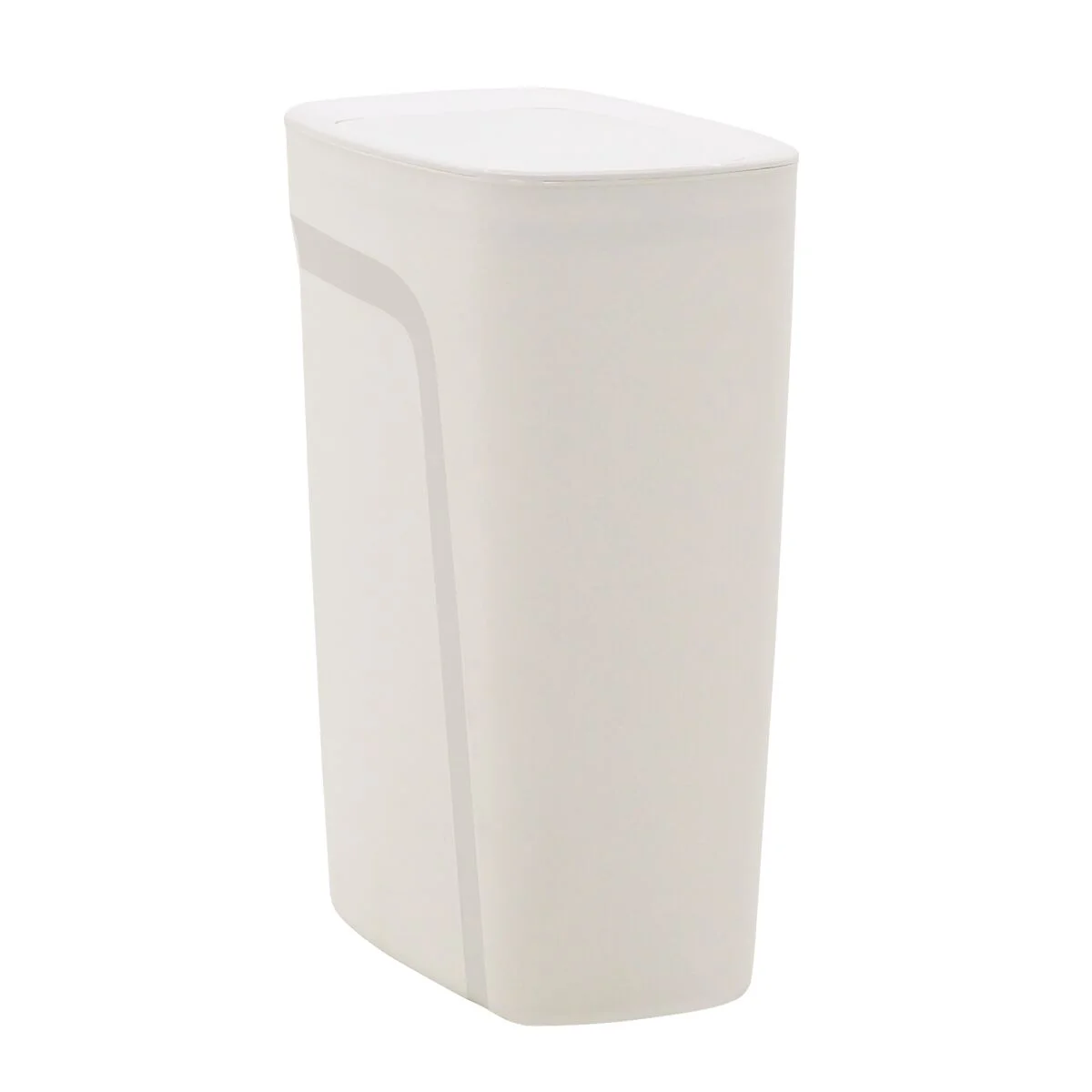 Lixeira Tramontina Compact em Polipropileno Branco com Tampa Click 10,5 L