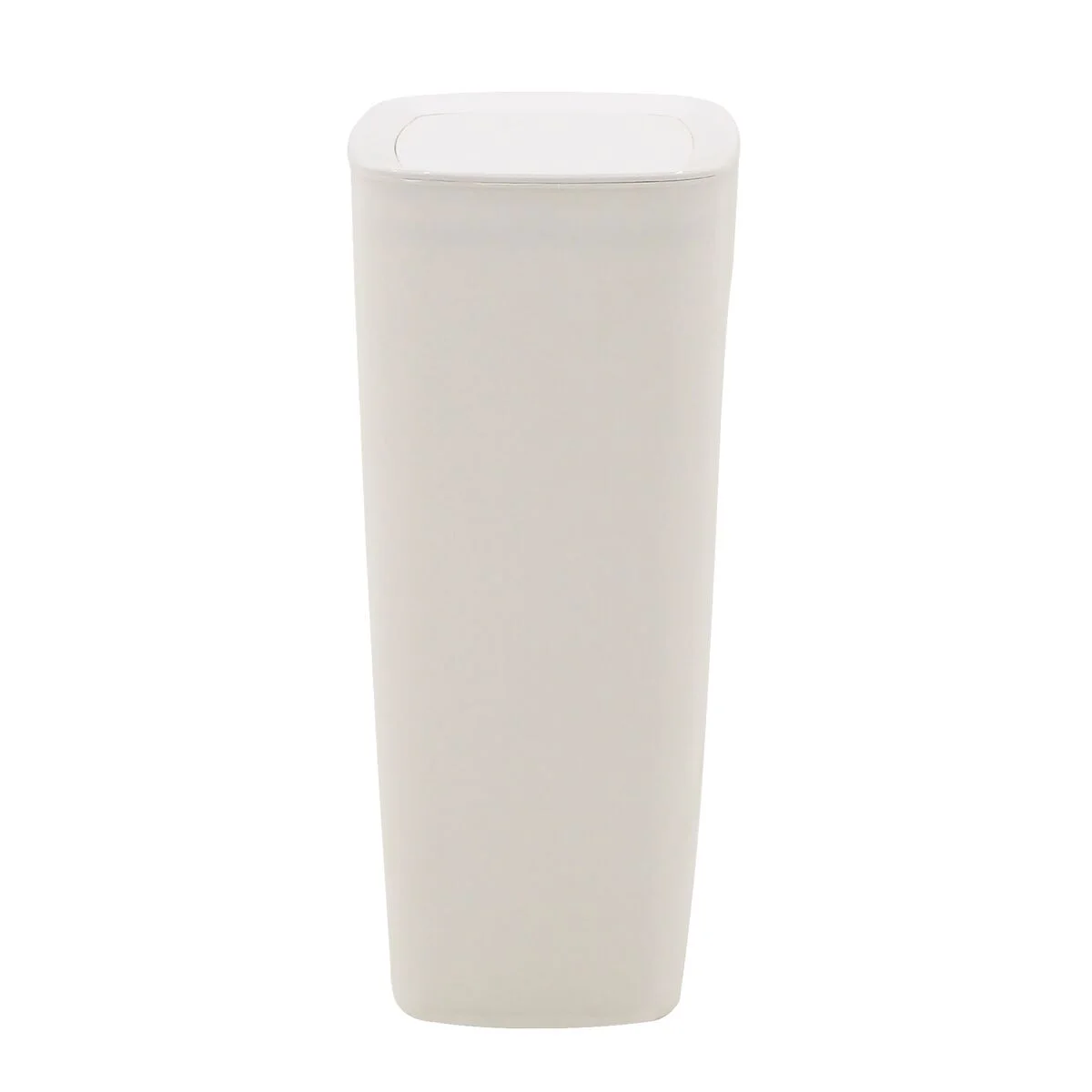 Lixeira Tramontina Compact em Polipropileno Branco com Tampa Click 10,5 L