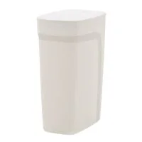 Lixeira Tramontina Compact em Polipropileno Branco com Tampa Click 10,5 L