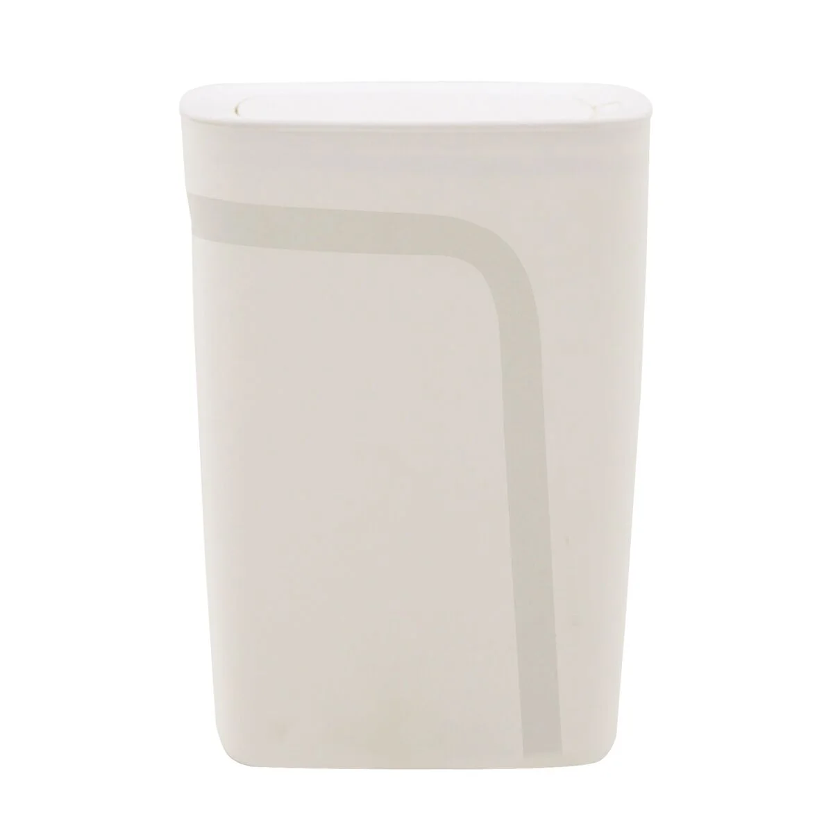 Lixeira Tramontina Compact em Polipropileno Branco com Tampa Click 10,5 L