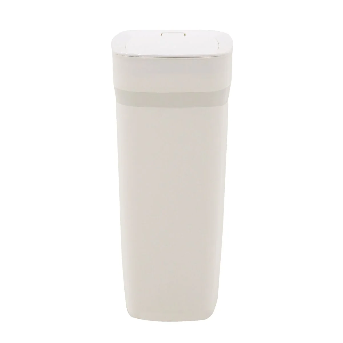 Lixeira Tramontina Compact em Polipropileno Branco com Tampa Click 10,5 L