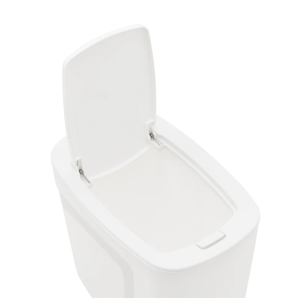 Lixeira Tramontina Compact em Polipropileno Branco com Tampa Click 10,5 L