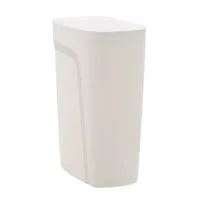 Lixeira Tramontina Compact em Polipropileno Branco com Tampa Click 10,5 L