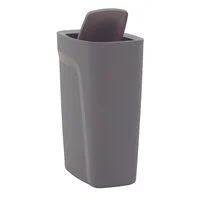 Lixeira Tramontina Compact em Polipropileno Cinza com Tampa Basculante 10,5 L