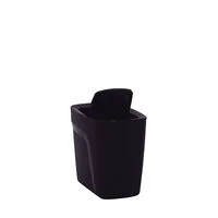 Lixeira Tramontina Compact em Polipropileno Preto com Tampa Basculante 6,5 L
