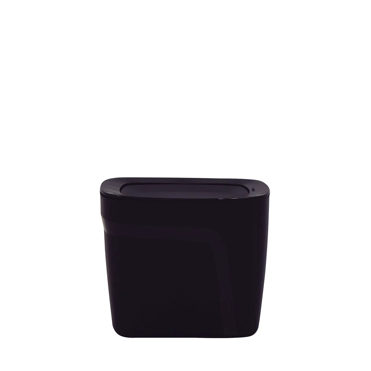 Lixeira Tramontina Compact em Polipropileno Preto com Tampa Basculante 6,5 L