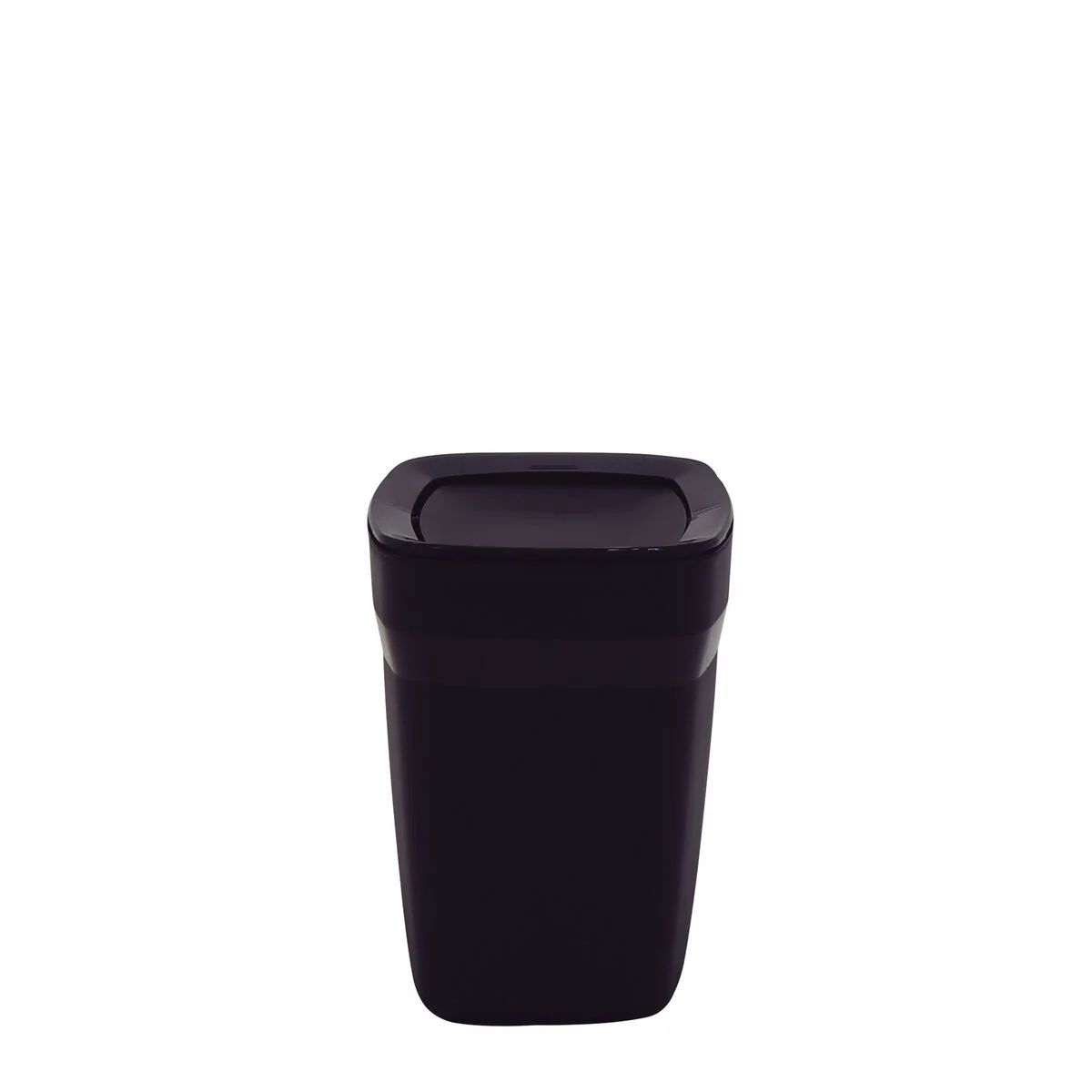 Lixeira Tramontina Compact em Polipropileno Preto com Tampa Basculante 6,5 L