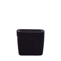 Lixeira Tramontina Compact em Polipropileno Preto com Tampa Basculante 6,5 L