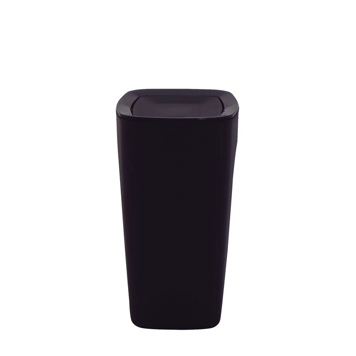 Lixeira Tramontina Compact em Polipropileno Preto com Tampa Basculante 8,5 L