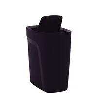 Lixeira Tramontina Compact em Polipropileno Preto com Tampa Basculante 8,5 L