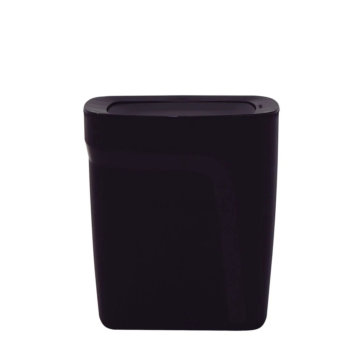 Lixeira Tramontina Compact em Polipropileno Preto com Tampa Basculante 8,5 L