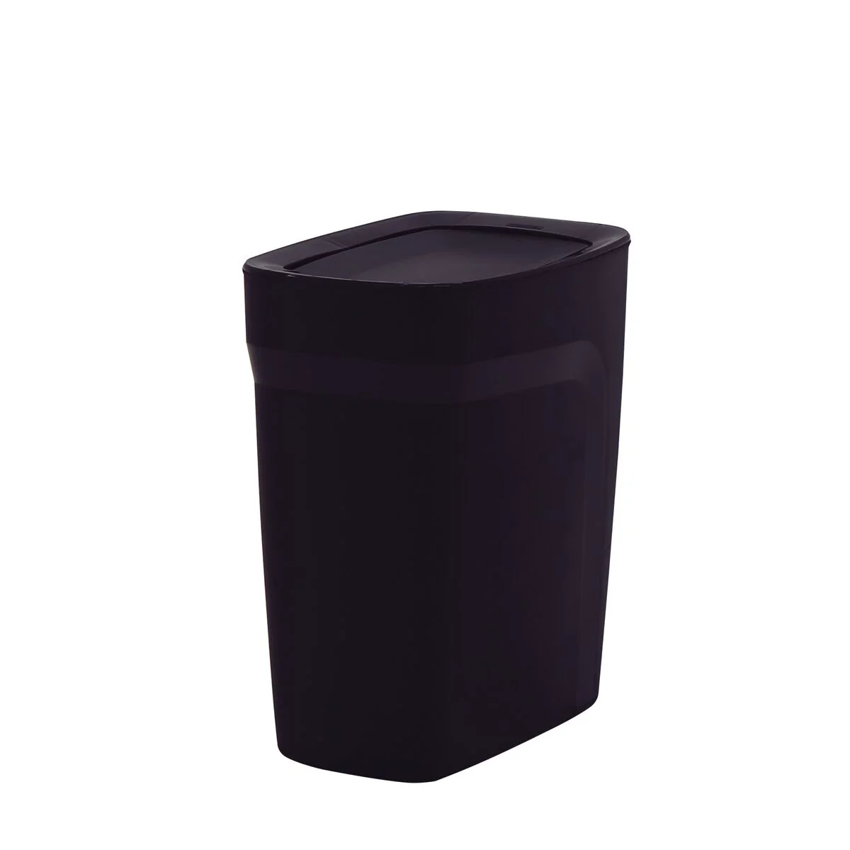 Lixeira Tramontina Compact em Polipropileno Preto com Tampa Basculante 8,5 L