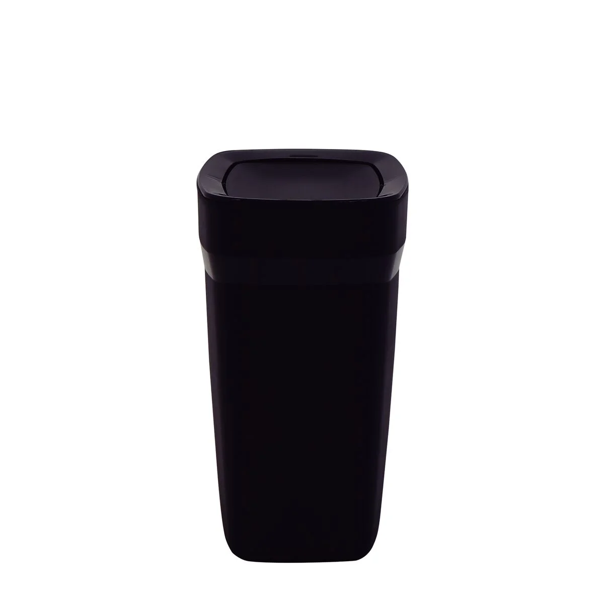 Lixeira Tramontina Compact em Polipropileno Preto com Tampa Basculante 8,5 L