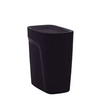Lixeira Tramontina Compact em Polipropileno Preto com Tampa Basculante 8,5 L