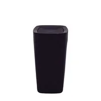 Lixeira Tramontina Compact em Polipropileno Preto com Tampa Basculante 8,5 L